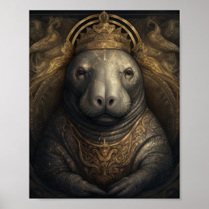Manatee Kung Poster