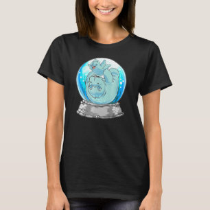 Manatee Mamma och Baby spelar Cute Snö Globe TShir T Shirt