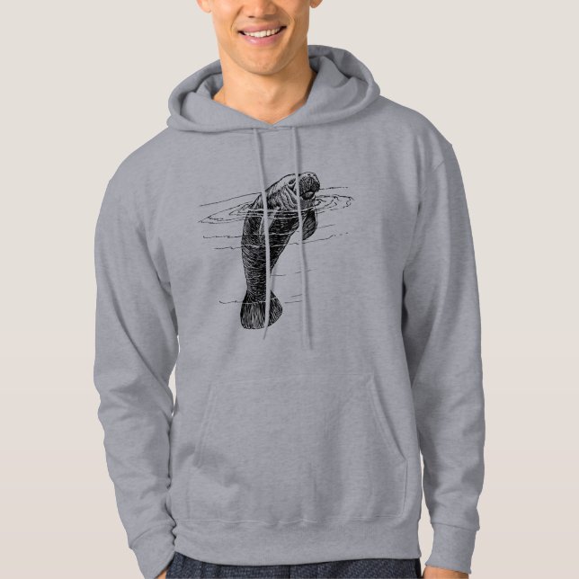 Manatee manar hoodie (Framsida)