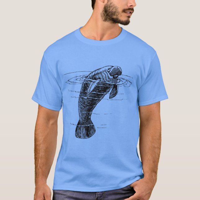 Manatee manar shirt t shirt (Framsida)