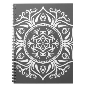 Manatee Mandala Anteckningsbok Med Spiral
