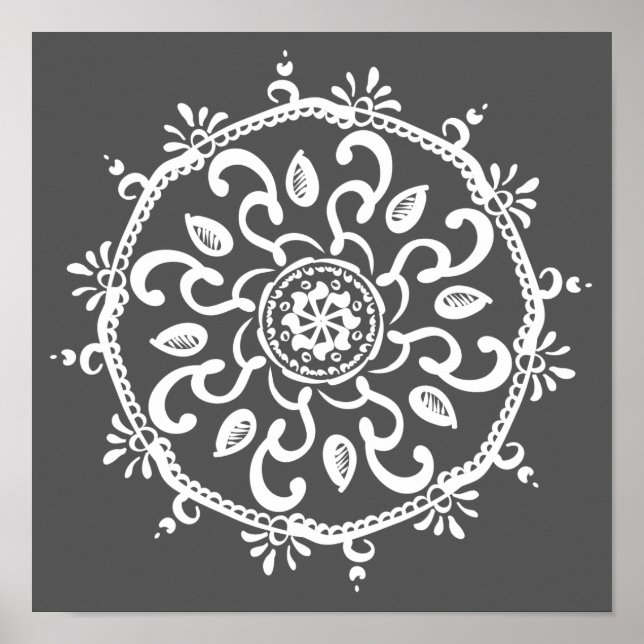 Manatee Mandala Poster (Framsidan)