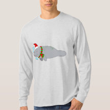 Manatee med Santa Hat och Scarf