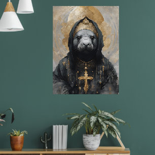 Manatee Nun Poster