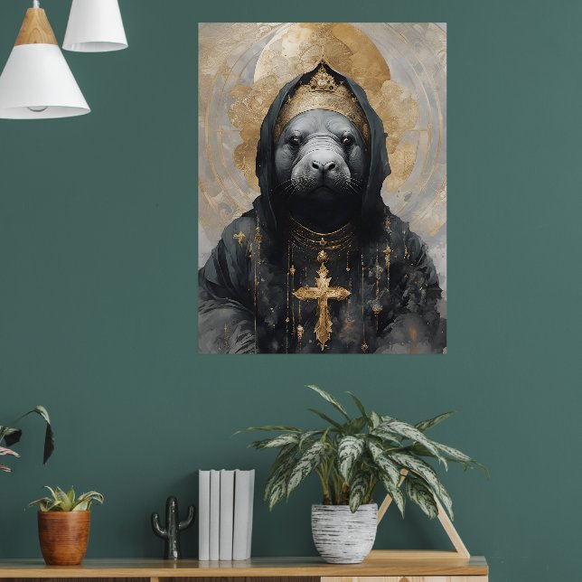 Manatee Nun Poster (Vardagsrum 1)