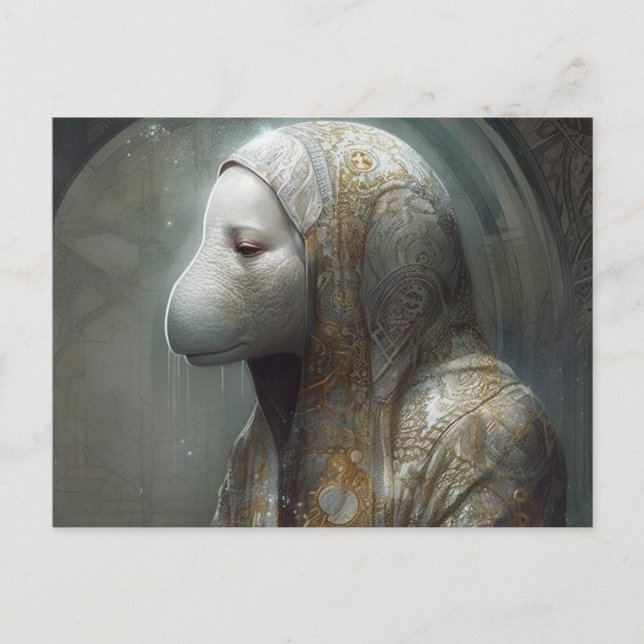 Manatee Nun Vykort (Framsida)