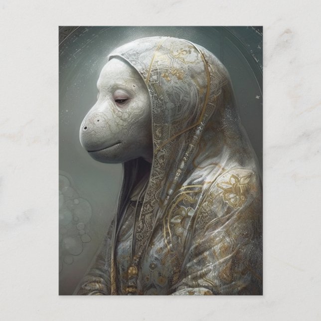 Manatee Nun Vykort (Framsida)