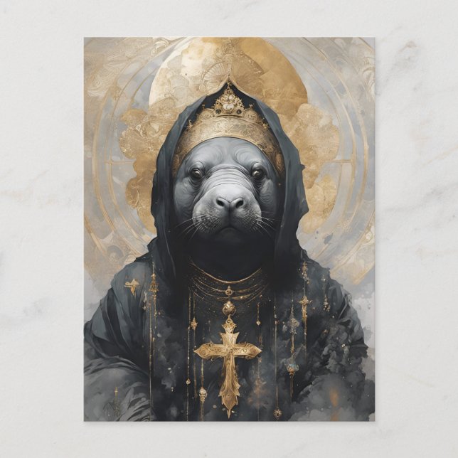 Manatee Nun Vykort (Framsida)