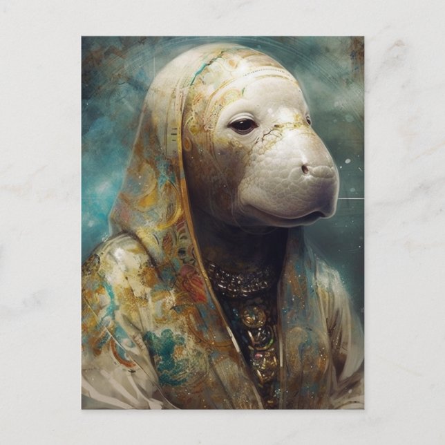 Manatee Nun-vykort Vykort (Framsida)
