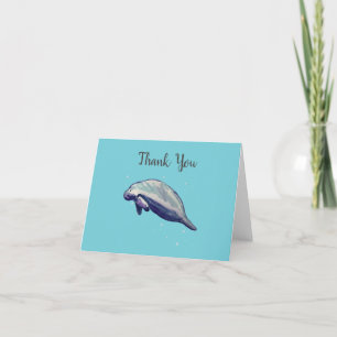 Manatee Painting Florida Wildlife Tack Kort