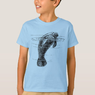 Manatee-pojkar t shirt