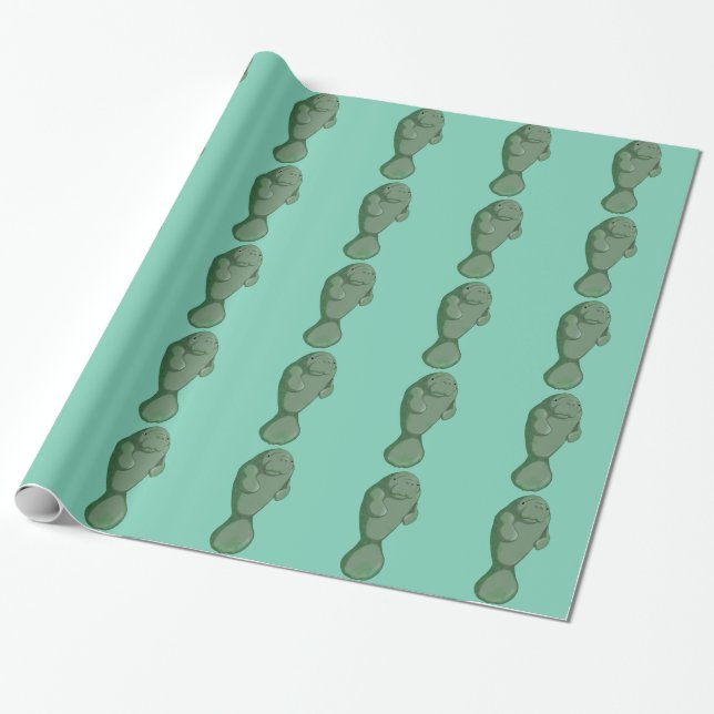 Manatee Presentpapper (Utrullad)
