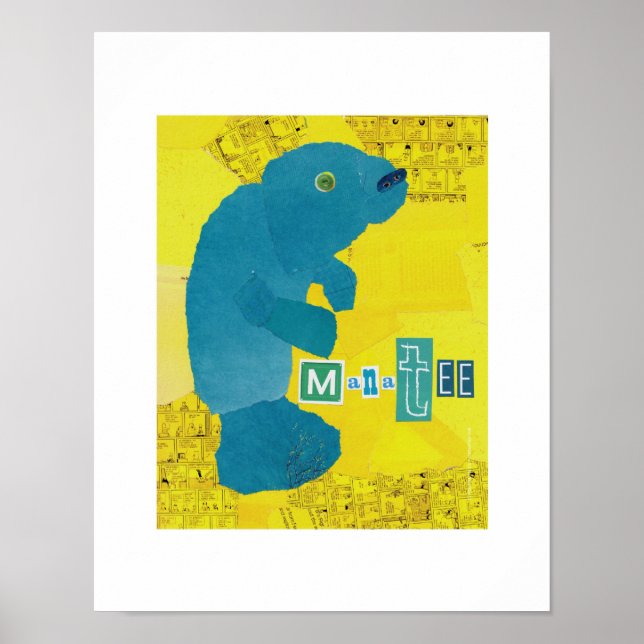 Manatee Print Poster (Framsidan)