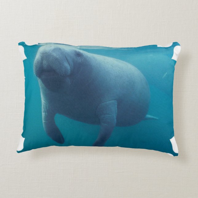 Manatee Prydnadskudde (Baksidan)