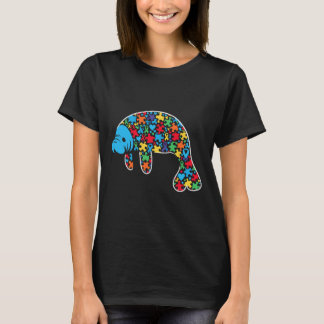 Manatee Puzzle Autism Awareness Autistic Vomens me T Shirt