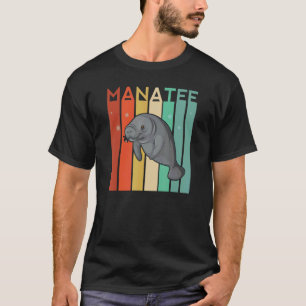 Manatee Retro Vintage Floaty Potatis Ocean Sea Ch T Shirt