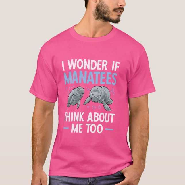 Manatee Sea Animal Manatee T Shirt (Framsida)