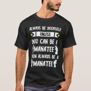 Manatee Sea Cow Funny Dugong Floaty Sjöjungfru Aqu T Shirt