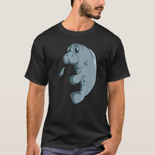 Manatee Sea Cow Kids Boys Girls T Shirt