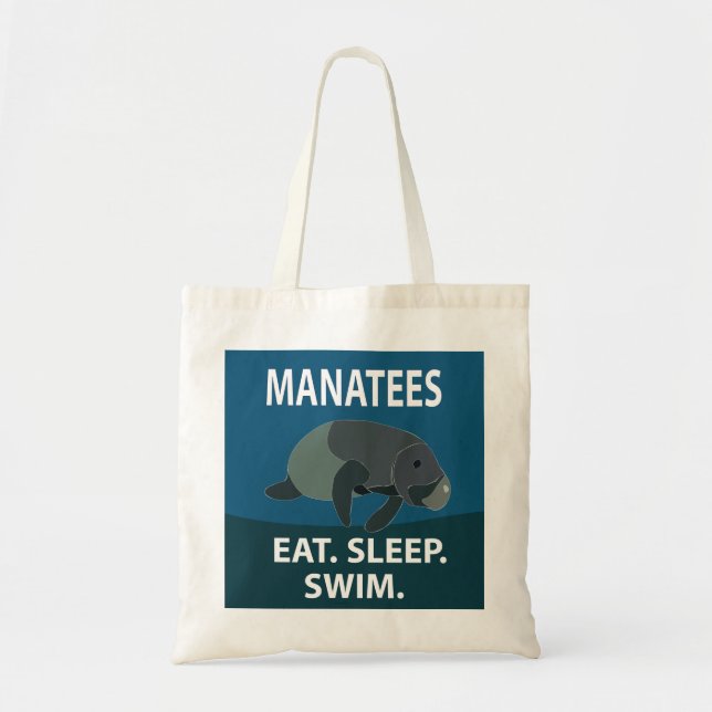 Manatee sjöko djur  tygkasse (Framsidan)