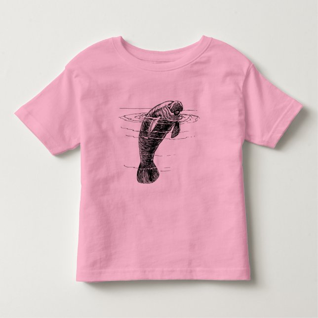 Manatee småbarn shirt t (Framsida)