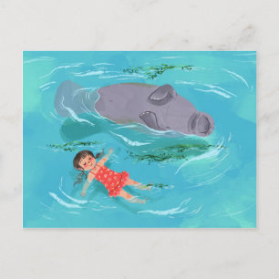 Manatee-speltid Vykort