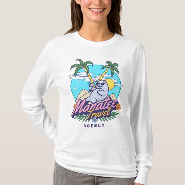 Manatee Travel Agency T Shirt (Framsida)