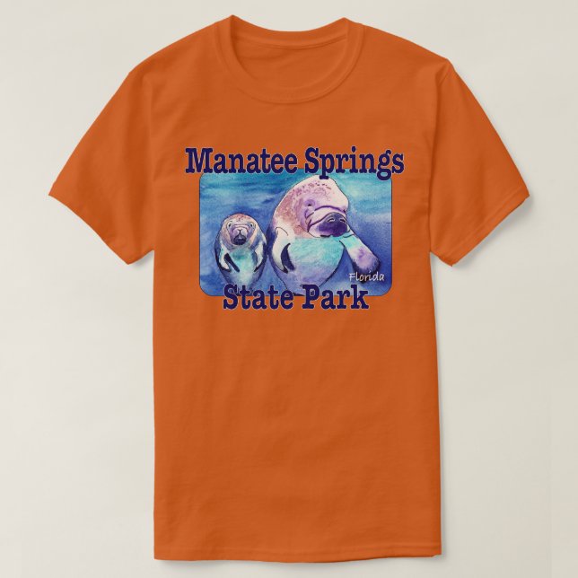 Manatee Vår State Park Florida T Shirt (Design framsida)