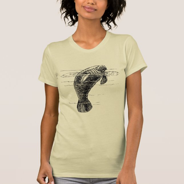 Manatee Women shirt T Shirt (Framsida)