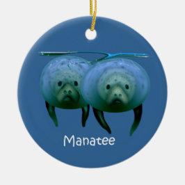 Manateejulprydnad Julgransprydnad Keramik