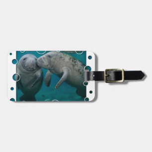 Manateekärlekvalentin dag bagagebricka