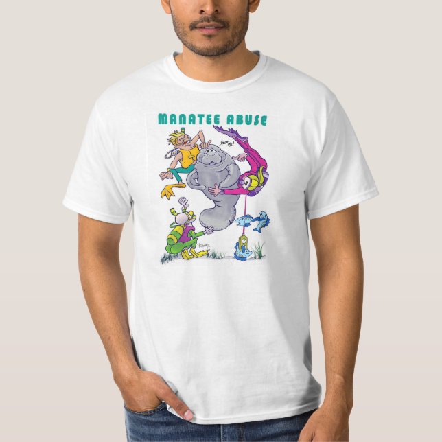 Manateemissbruk - Manateerättigheter - Tee Shirt (Framsida)