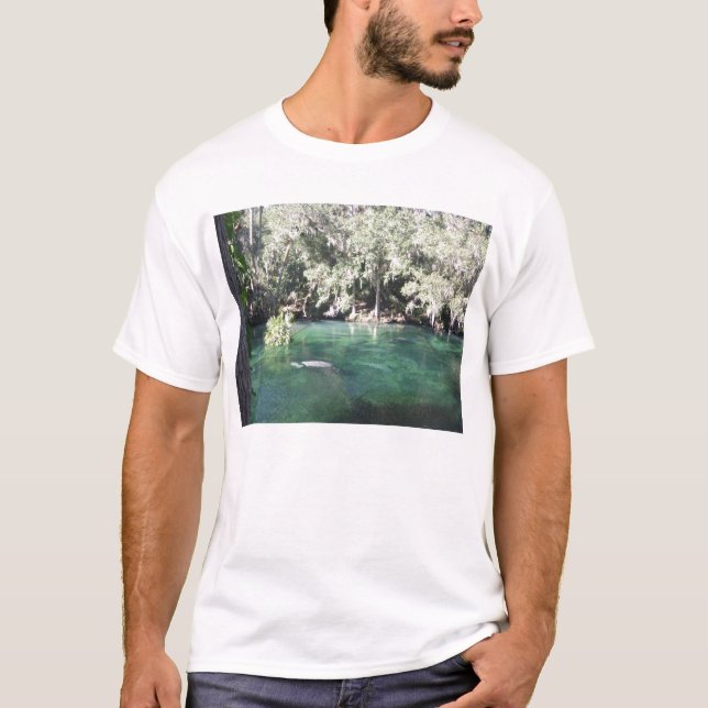 Manatees at Blue Vår Shirt Tee (Framsida)