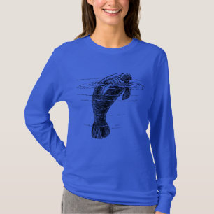 Manatees kvinnors sweatshirts t shirt