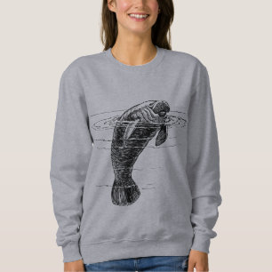 Manatees kvinnors sweatshirts t shirt