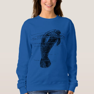 Manatees kvinnors sweatshirts t shirt