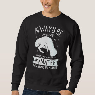 Manatees sea floaty Söt Manatee för en Manatee Lång Ärmad Tröja