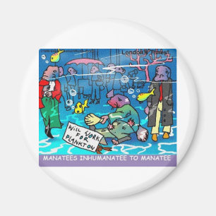 Manater Roliga Manatee T-shirts Muggar Kort Etc. Magnet