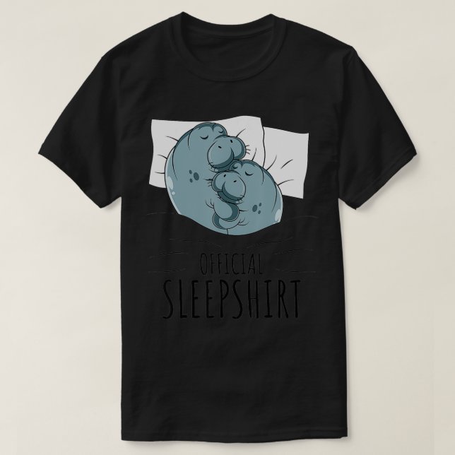 ManateSea Cow Officiell Sleepshirt T Shirt (Design framsida)