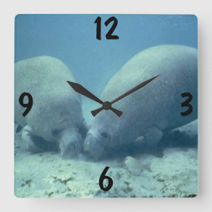 Manatewur Fyrkantig Klocka