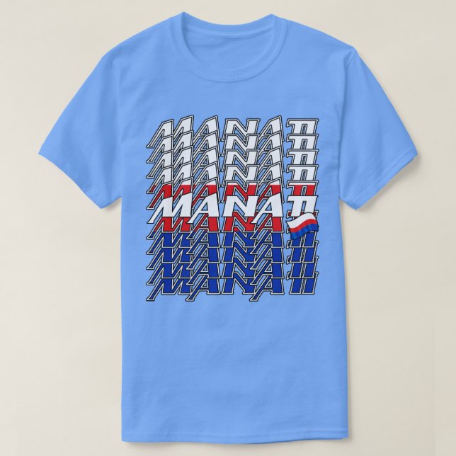 Manati Cascade text 3 T Shirt (Design framsida)