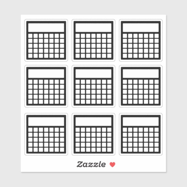 Månatlig livsmiljöspårare klistermärken (Ark)