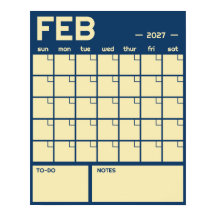Månatlig stor odaterad livfull färg väggkalender