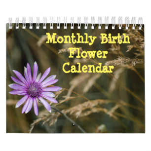 Månatliga fågelblommor kalender