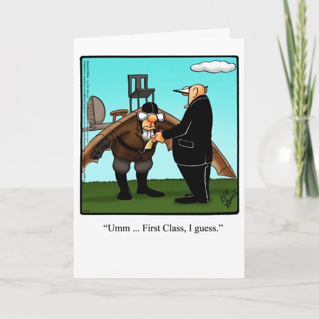 Månatligt hälsningskort för den konstiga luftfarts kort (Framsida)