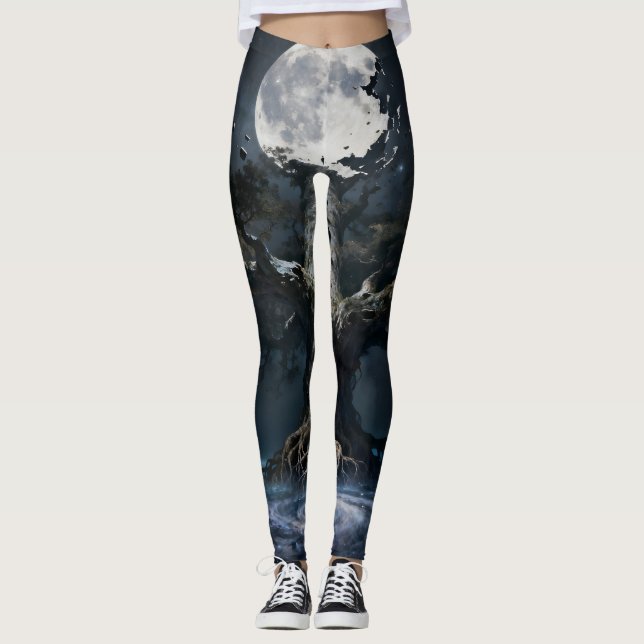 Månavbrott: Äventyr under månen Leggings (Framsida)
