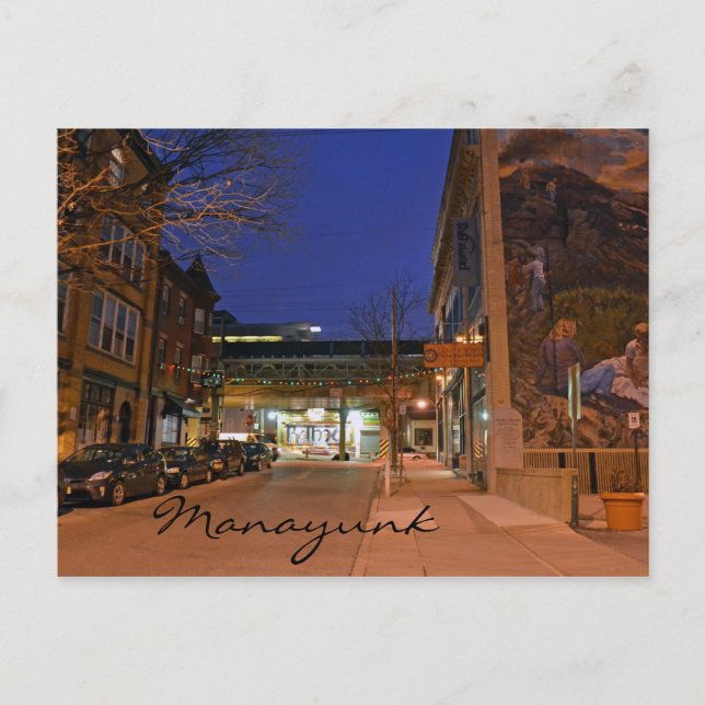 Manayunk, PA-postkort Vykort (Framsida)