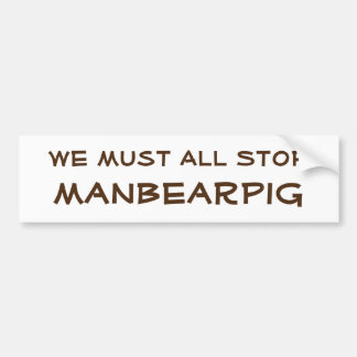 ManBearPig Bildekal