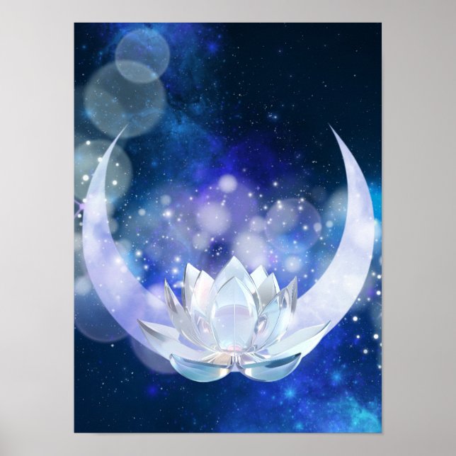 Månbelyst blomposter poster (Framsidan)