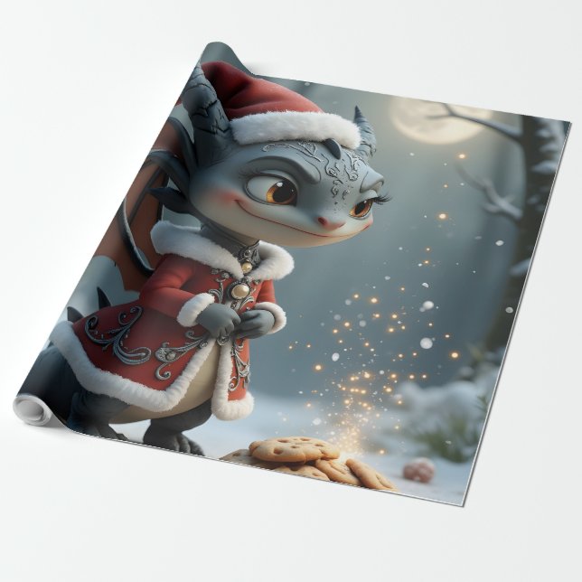 Månbelyst kakor bandit – Den grå juldrake. Presentpapper (Utrullad)